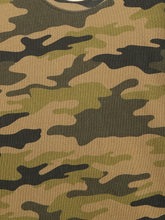 Load image into Gallery viewer, Campana Boys Kobe Round Neck T-Shirt - Camouflage Print - Olive
