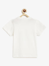 Load image into Gallery viewer, Campana Boys Daniel Half Sleeves T-shirt - At the Beach Print - White
