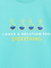 Load image into Gallery viewer, Campana Boys 100% Cotton Half Sleeves Science Theme Printed T Shirt - Turquoise Blue
