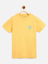 Load image into Gallery viewer, Campana Boys Jordan Pack of 3 Half Sleeves Cotton Melange Round Neck T-Shirts - Coral Red, Yellow, Mint Green
