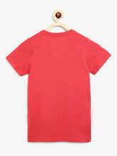 Load image into Gallery viewer, Campana Boys Jordan Pack of 3 Half Sleeves Cotton Melange Round Neck T-Shirts - Coral Red, Yellow, Mint Green
