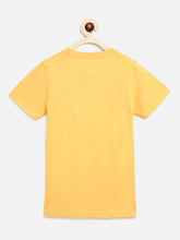Load image into Gallery viewer, Campana Boys Jordan Pack of 3 Half Sleeves Cotton Melange Round Neck T-Shirts - Coral Red, Yellow, Mint Green
