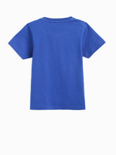 Load image into Gallery viewer, Campana Boys Daniel Half Sleeves T-Shirt with Shorts Clothing Set - Basketball Print - Purplish Blue &amp; Black
