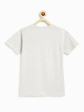 Load image into Gallery viewer, Campana Boys Daniel Half Sleeves T-Shirt with Shorts Clothing Set - Rise Up Print - Grey Melange &amp; Ocean Blue
