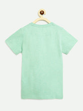 Load image into Gallery viewer, Campana Boys Jordan T-Shirt with Shorts Clothing Set - Mint Green &amp; Denim Melange

