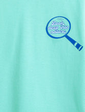 Load image into Gallery viewer, Campana Boys 100% Cotton Half Sleeves Nature Print T-Shirt - Aqua Blue
