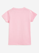 Load image into Gallery viewer, Campana Girls Pure Cotton Be Kind Printed Half Sleeves T-Shirt - Pink

