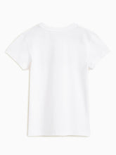 Load image into Gallery viewer, Campana Girls Pure Cotton Rise Up Print Half Sleeves T-Shirt - White
