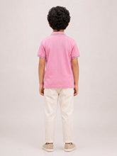 Load image into Gallery viewer, Campana Boys Pure Cotton Short Sleeves Pique Polo T-Shirt - Pink
