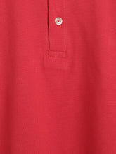 Load image into Gallery viewer, Campana Boys Niko 100% Cotton Jersey Half Sleeves Solid Polo T-Shirt - Red
