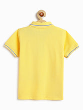Load image into Gallery viewer, Campana Boys Pure Cotton Short Sleeves Pique Polo T-Shirt - Lemon Yellow

