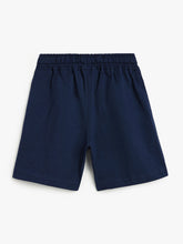 Load image into Gallery viewer, Campana Boys 100% Cotton Jersey Shorts with Placement Print - Navy Blue
