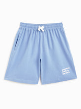 Load image into Gallery viewer, Campana Boys 100% Cotton Knit Pack of Two Boys Shorts With Placement Print - Blue &amp; Lime Green
