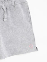 Load image into Gallery viewer, Campana Girls Simone Pack of Two Solid Cotton Terry Shorts - Grey Melange &amp; Purple
