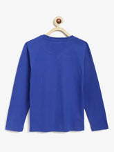 Load image into Gallery viewer, Campana Boys Daniel Full Sleeves T-shirt - Sports Themed Print - Blue
