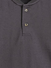 Load image into Gallery viewer, Campana Boys 100% Cotton Jersey Full Sleeves Henley T-Shirt - Smoky Grey
