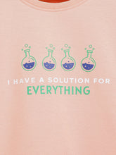 Load image into Gallery viewer, Campana Girls Skye Full Sleeves T-Shirt - Solution Print - Peach
