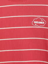 Load image into Gallery viewer, Campana Girls Lily Long Sleeves Striped T-Shirt - Coral Red &amp; Pink

