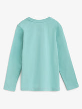 Load image into Gallery viewer, Campana Girls Skye Full Sleeves T-Shirt - Happy Trees Print - Ocean Blue
