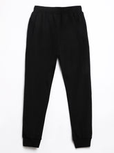 Load image into Gallery viewer, Boys Blake 100% Cotton Jersey Joggers - Direction Print - Black
