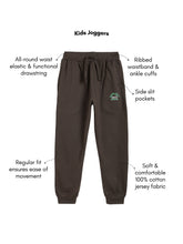 Load image into Gallery viewer, Campana Boys Blake 100% Cotton-Jersey Placement Print Joggers - Smoky Grey
