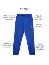 Load image into Gallery viewer, Campana Boys 100% Cotton Jersey Printed Joggers - Royal Blue
