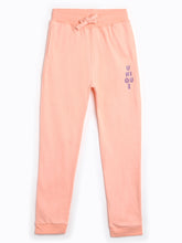 Load image into Gallery viewer, Campana Girls 100% Cotton Jersey Joggers - Unique Print - Peach
