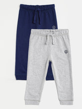 Load image into Gallery viewer, Campana Pack of 2 Infant Joggers - Grey Melange &amp; Denim Melange
