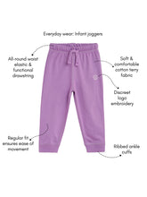 Load image into Gallery viewer, Campana Pack of 2  Infant Joggers - Pink &amp; Purple
