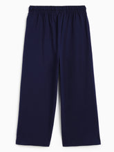 Load image into Gallery viewer, Campana Girls Venus Pure Cotton Wide Track Pants - Navy Blue
