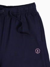 Load image into Gallery viewer, Campana Girls Venus Pure Cotton Wide Track Pants - Navy Blue

