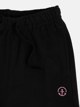 Load image into Gallery viewer, Campana Girls Venus Pure Cotton Wide Track Pants - Black

