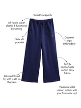 Load image into Gallery viewer, Campana Girls Venus Wide Track Pants - Denim Melange
