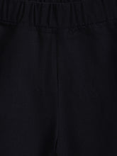 Load image into Gallery viewer, Campana Girls Pure Cotton Contrast Detail Solid Shorts - Black
