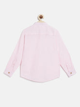 Load image into Gallery viewer, Campana Boys Jon Full Sleeve Cotton - Linen Shirt - Soft Pink
