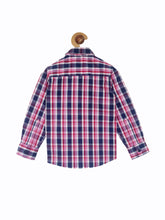 Load image into Gallery viewer, Campana Boys Full-Sleeves Check Shirt - Blue &amp; Red (CK13221))
