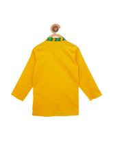 Load image into Gallery viewer, Campana Boys Dhoti Kurta Set - Yellow + Green (CK15937)
