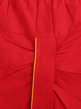 Load image into Gallery viewer, Campana Boys Bansi Dhoti Kurta Set - Flower Doodle Print - Mustard &amp; Maroon
