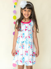 Load image into Gallery viewer, Campana Girls Pleated A-line dress - Flowers and Berries (CK28707)

