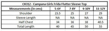 Load image into Gallery viewer, Campana Girls Frida Flutter Sleeve Top - Cherry Print - Baby Pink

