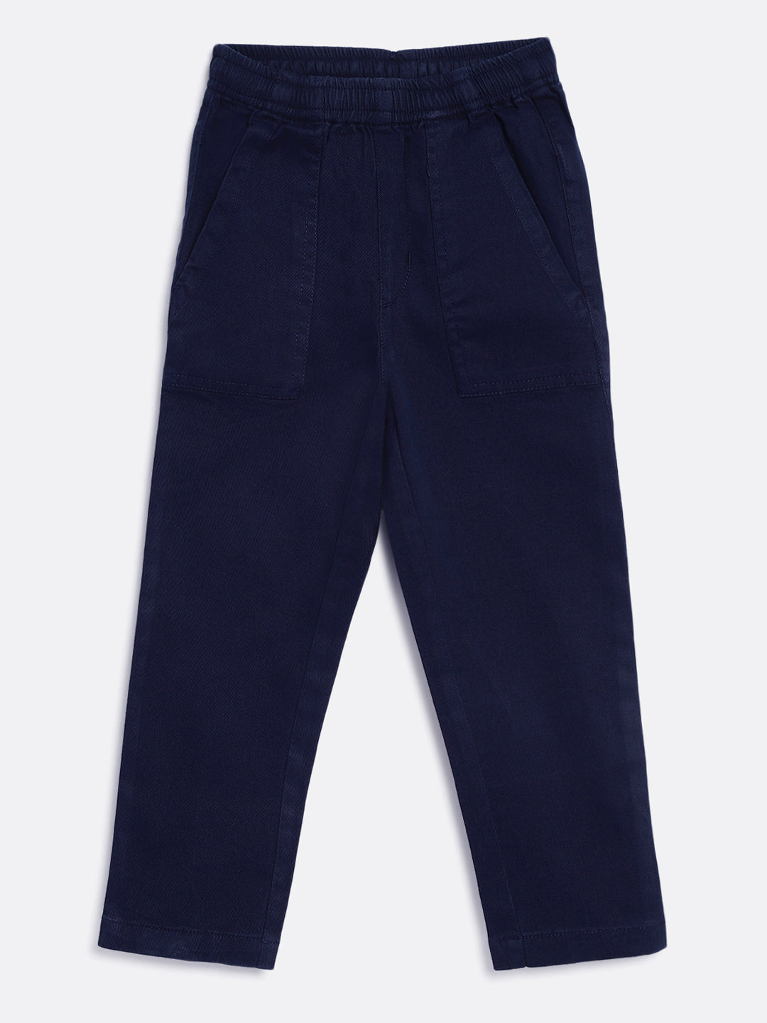 Campana Boys Otto Pull-on Cotton Pants Navy Blue