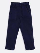 Load image into Gallery viewer, Campana Boys Otto Pull-on Cotton Pants - Navy Blue
