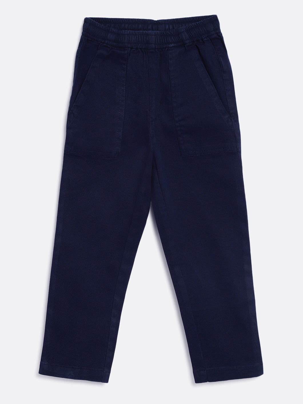 Campana Boys Otto Pull-on Cotton Pants - Navy Blue