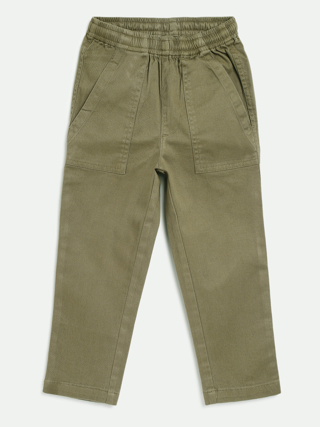 Campana Boys Otto Pull-on Cotton Pants - Military Green
