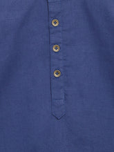 Load image into Gallery viewer, Campana Boys Amias Popover Shirt - Solid Textured - Ink Blue
