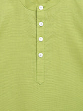 Load image into Gallery viewer, Campana Boys Amias Popover Shirt - Solid Textured - Lime Green
