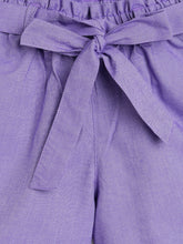 Load image into Gallery viewer, Campana Girls Luna Solid Shorts - Purple Chambray
