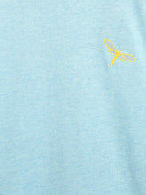 Load image into Gallery viewer, Campana Girls Steffi Pack of 2 Round Neck T-Shirts - Peach Stripe + Ice Blue Melange
