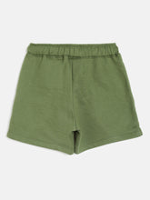Load image into Gallery viewer, Campana Girls Simone Pack of Two Solid Shorts - Charcoal Grey &amp; Olive Green
